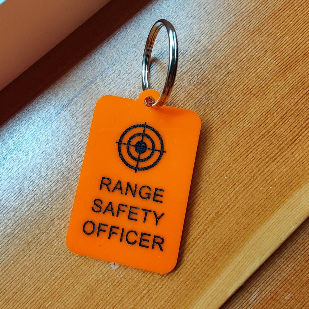 RSO Keychain Range Safety Officer